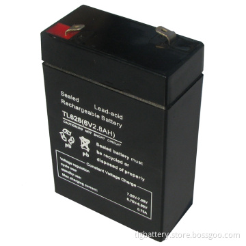 6V 2.8ah Sealed AGM Lead Acid Battery for UPS